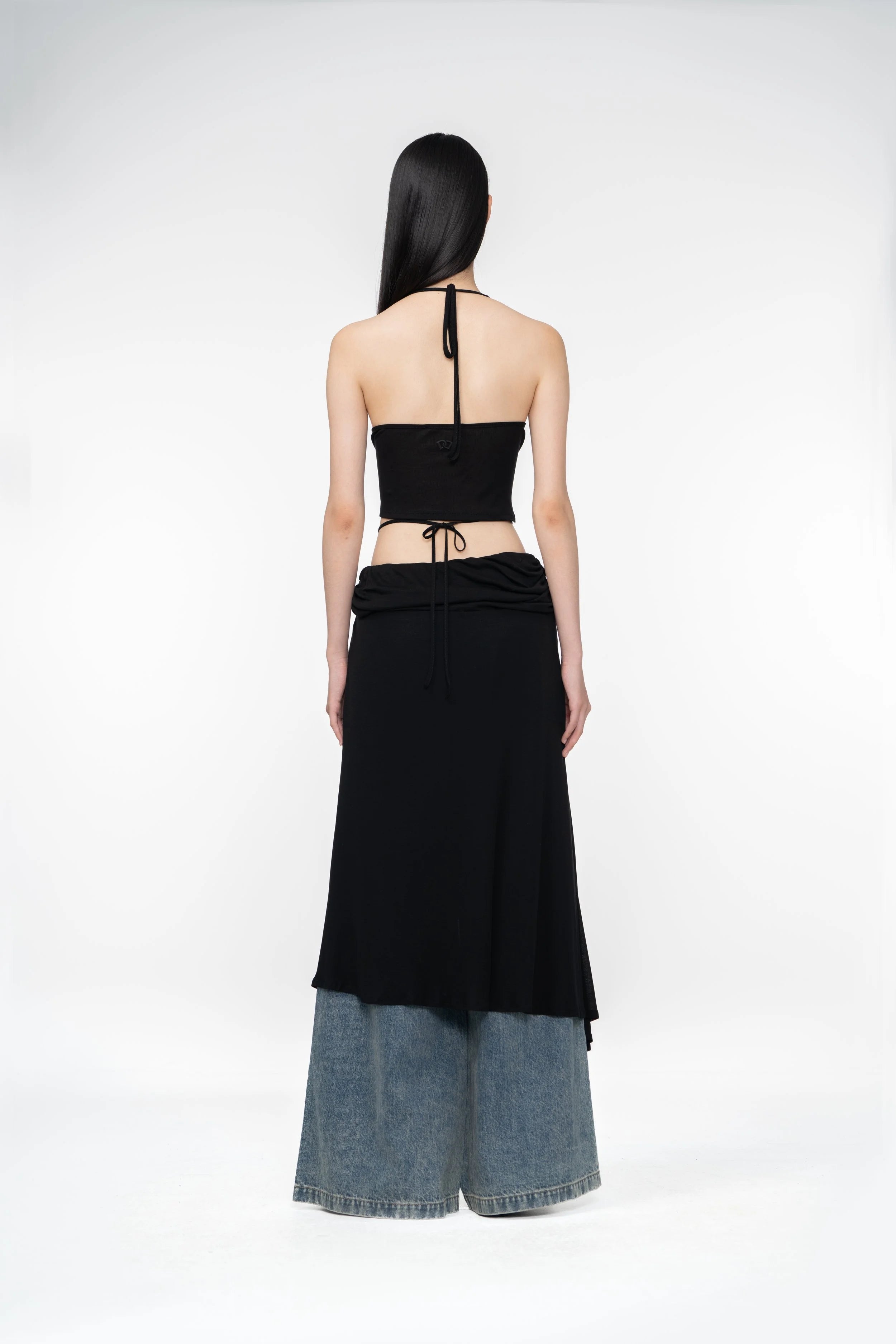 SEACELL© Two Way Halter Top in Black