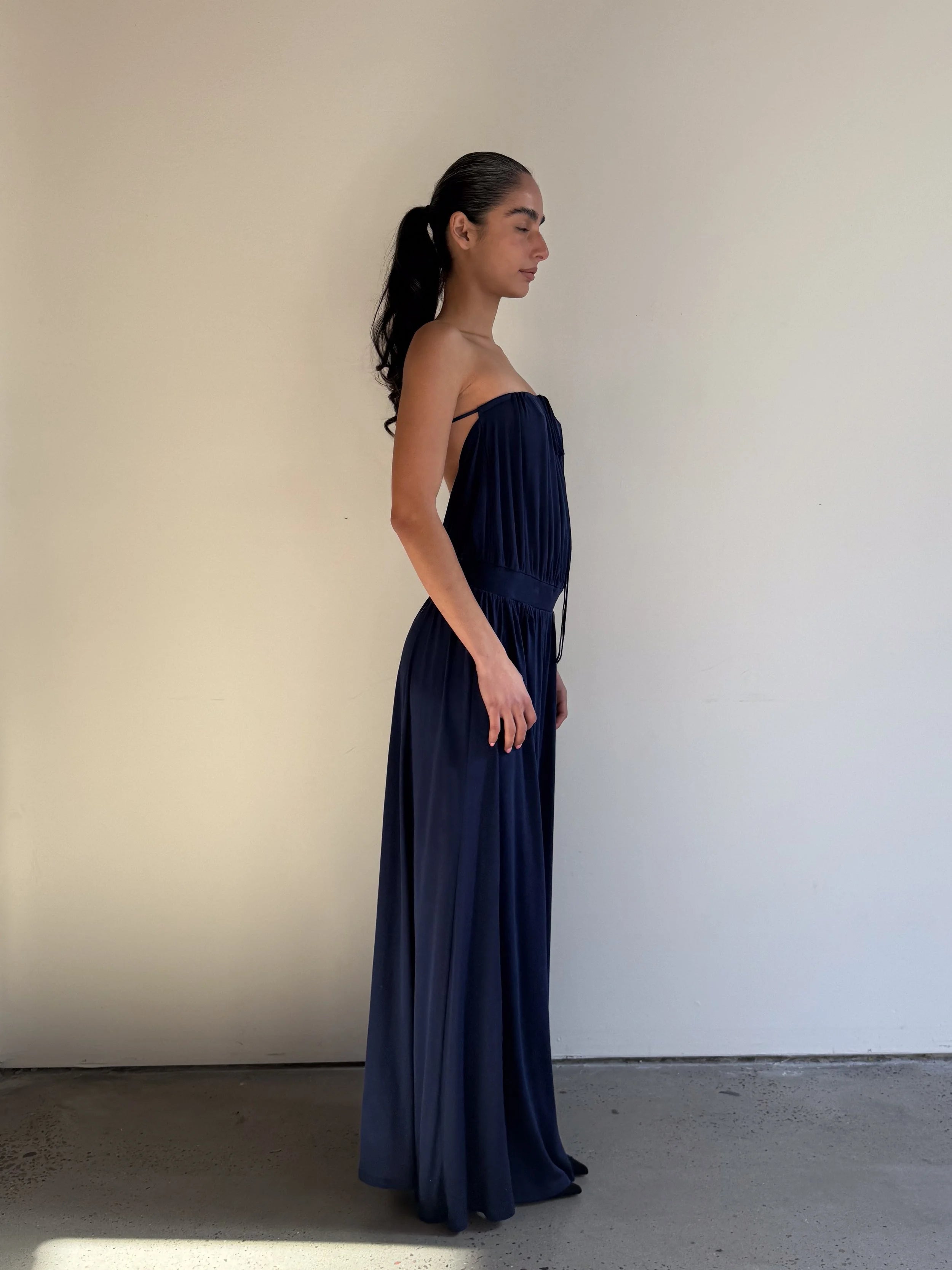 SEACELL© Two Way Open Back Gown in Black