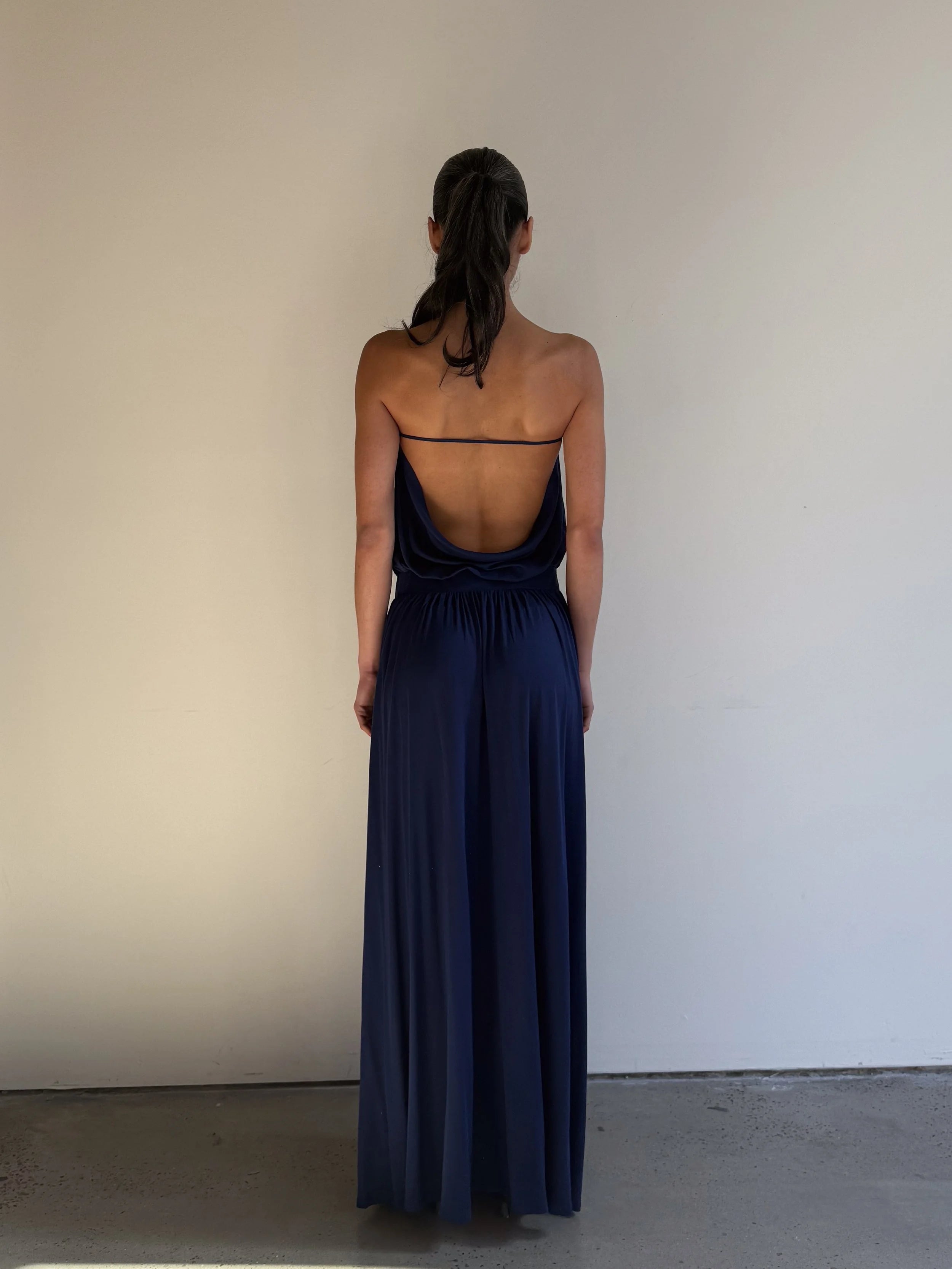 SEACELL© Two Way Open Back Gown in Black
