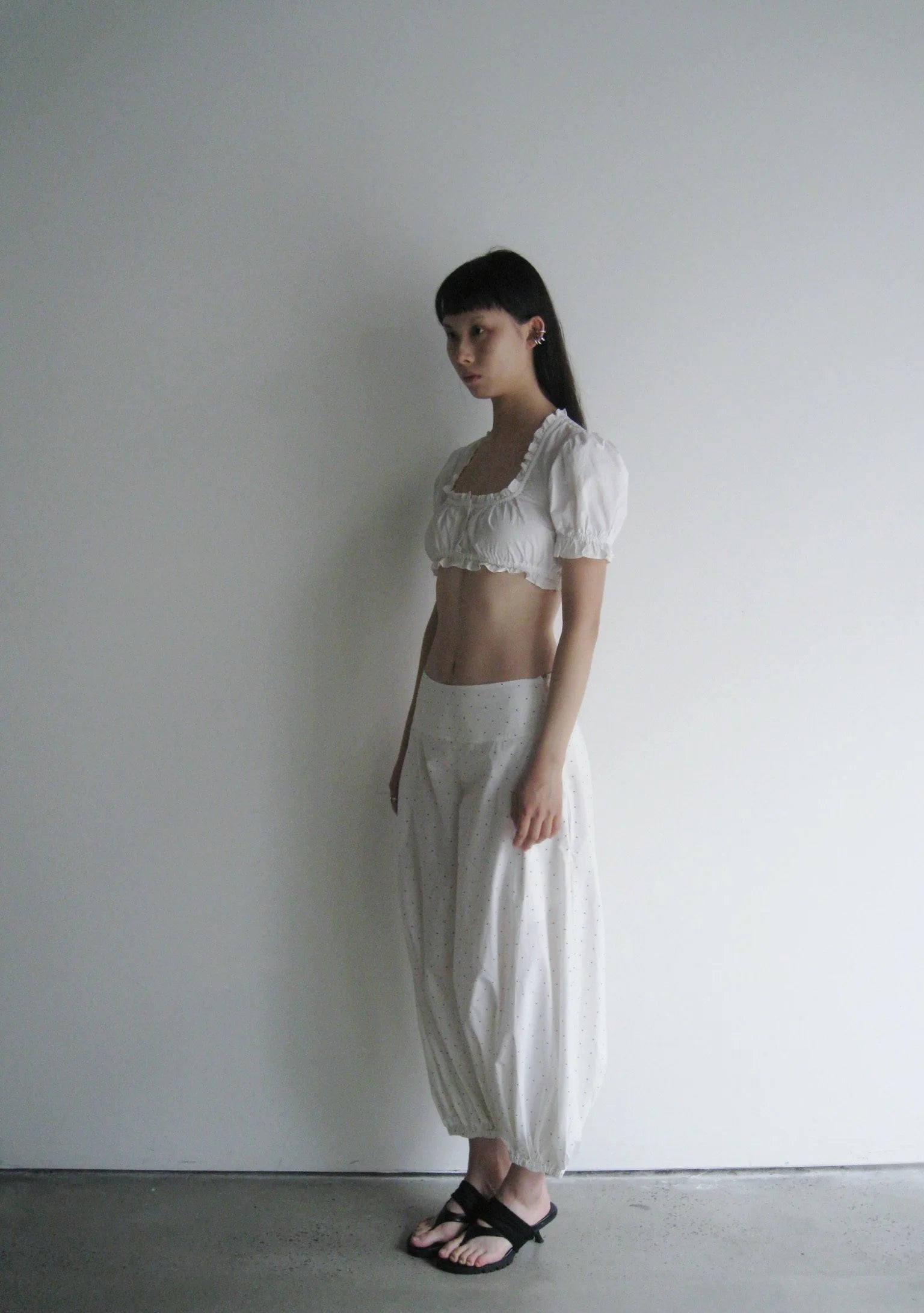 Lantern Pants with Wide Waistband