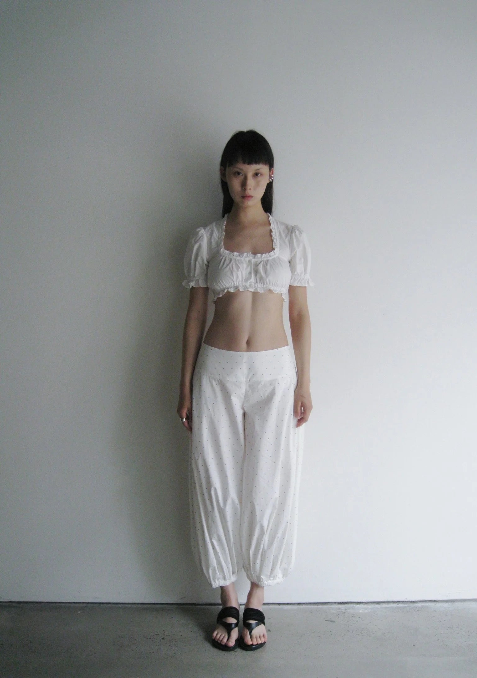 Lantern Pants with Wide Waistband