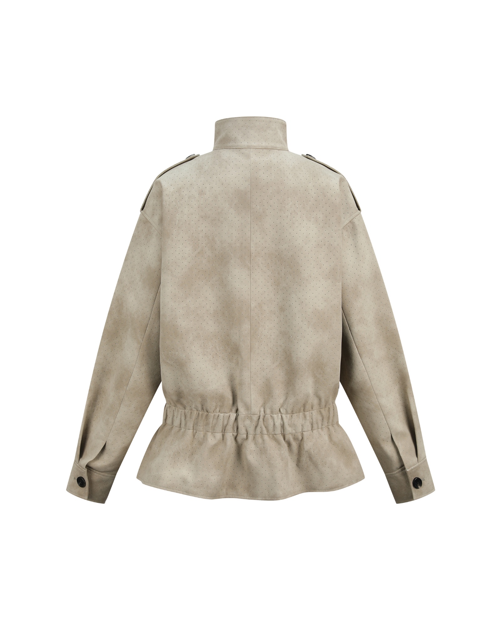 Beige jacket on a white background