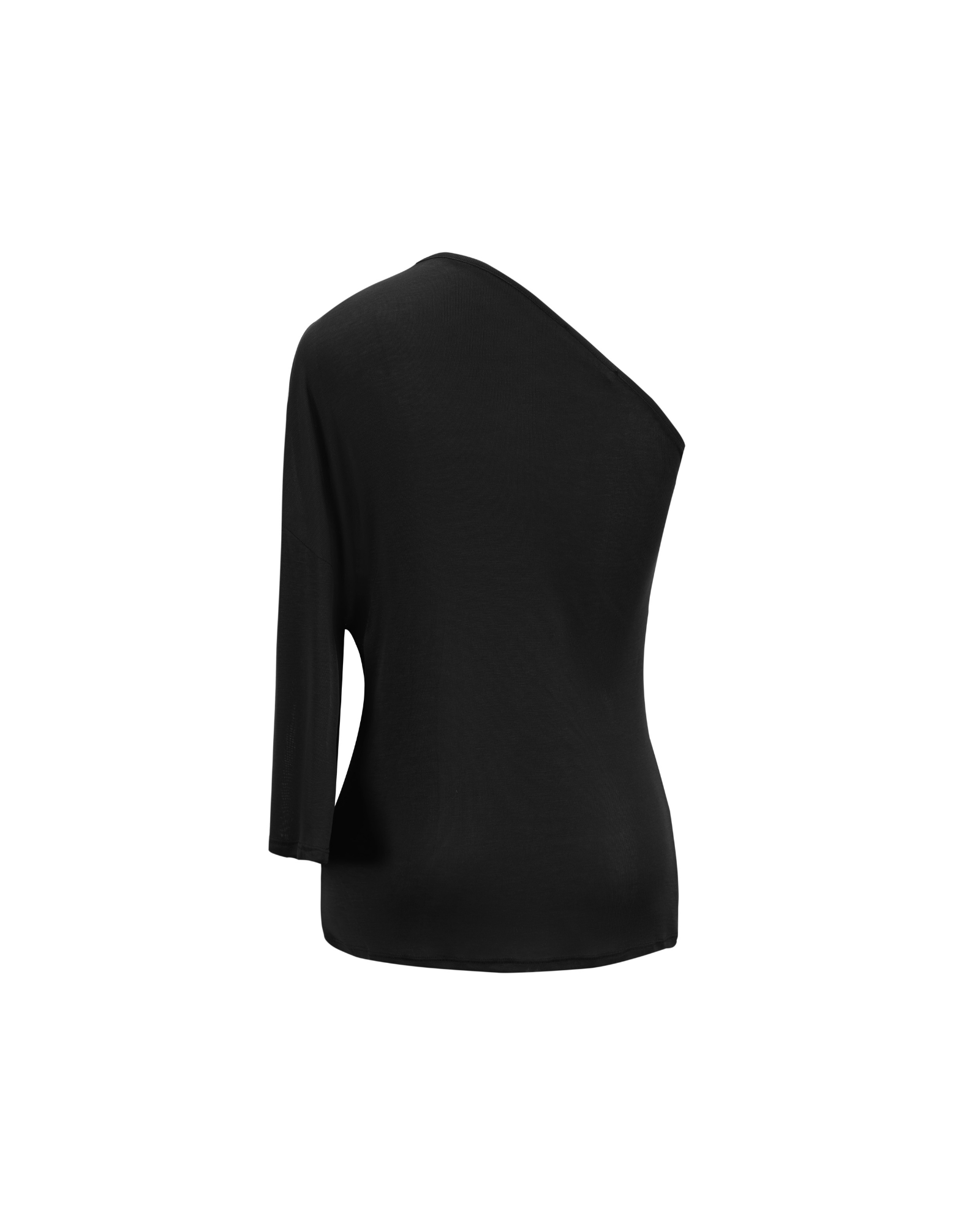 SEACELL© One Shoulder Draped Top in Black