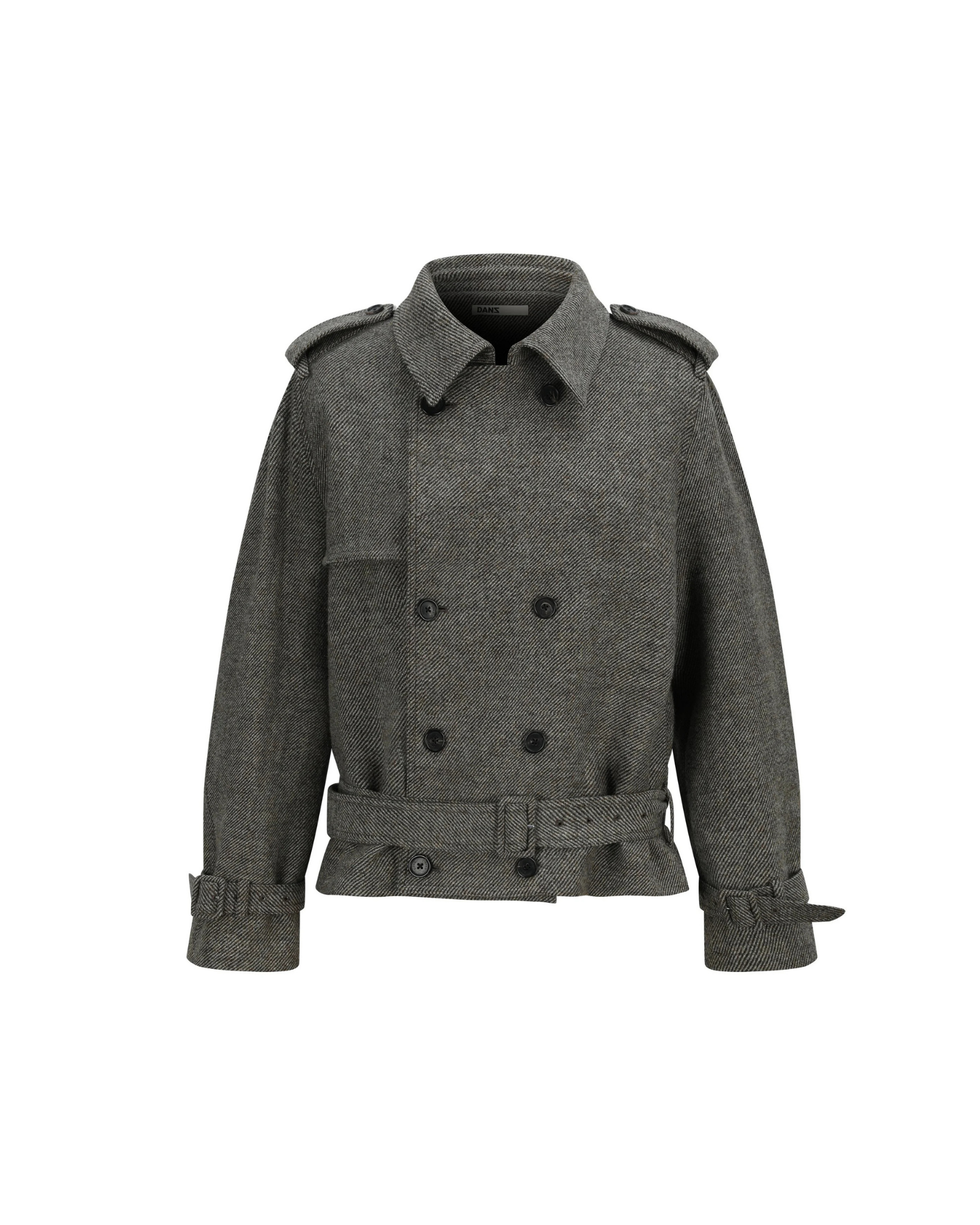 Sculpted Cropped Trench Coat