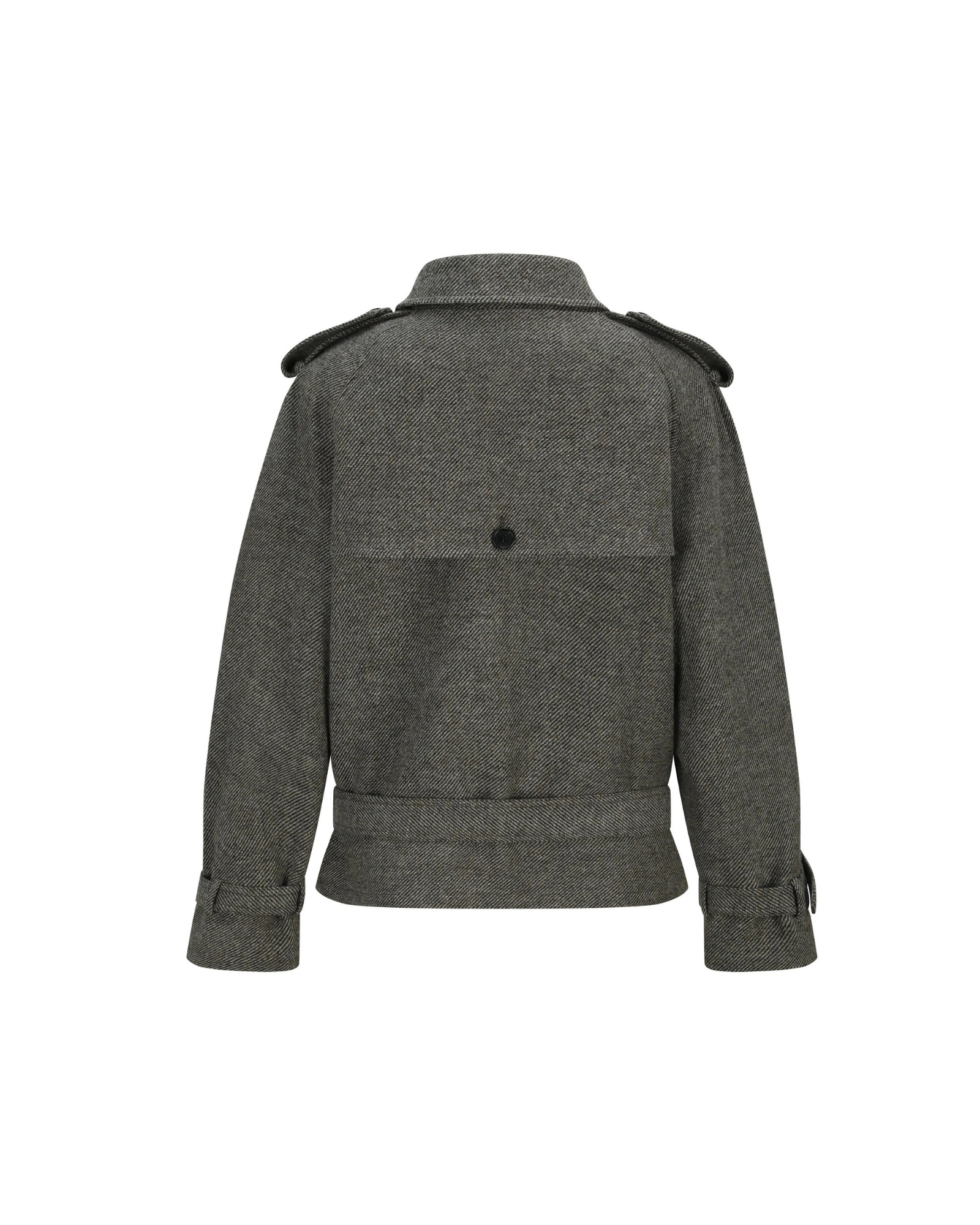Sculpted Cropped Trench Coat