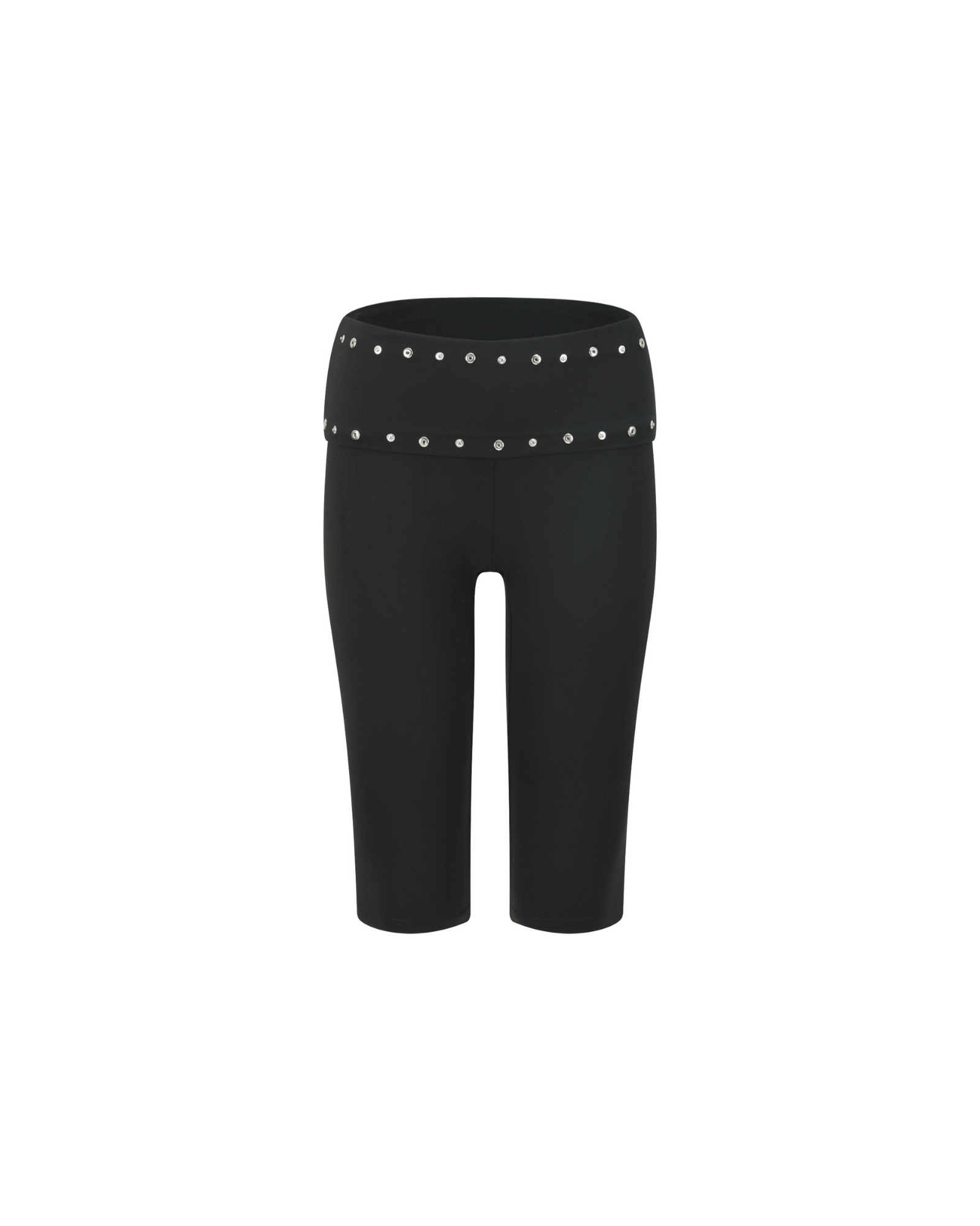 SENSITIVE® Capri Shorts with Rivets in Black