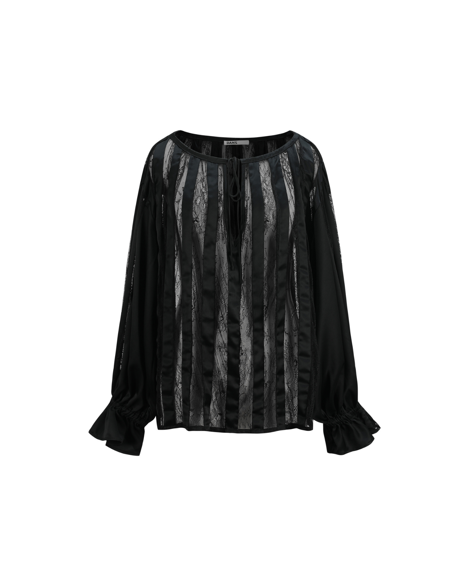 Muse Satin & Lace Panelled Blouse