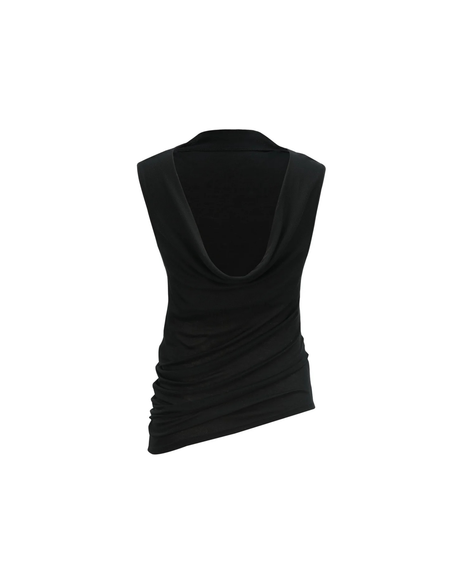 SEACELL© Draped Tank Top in Black