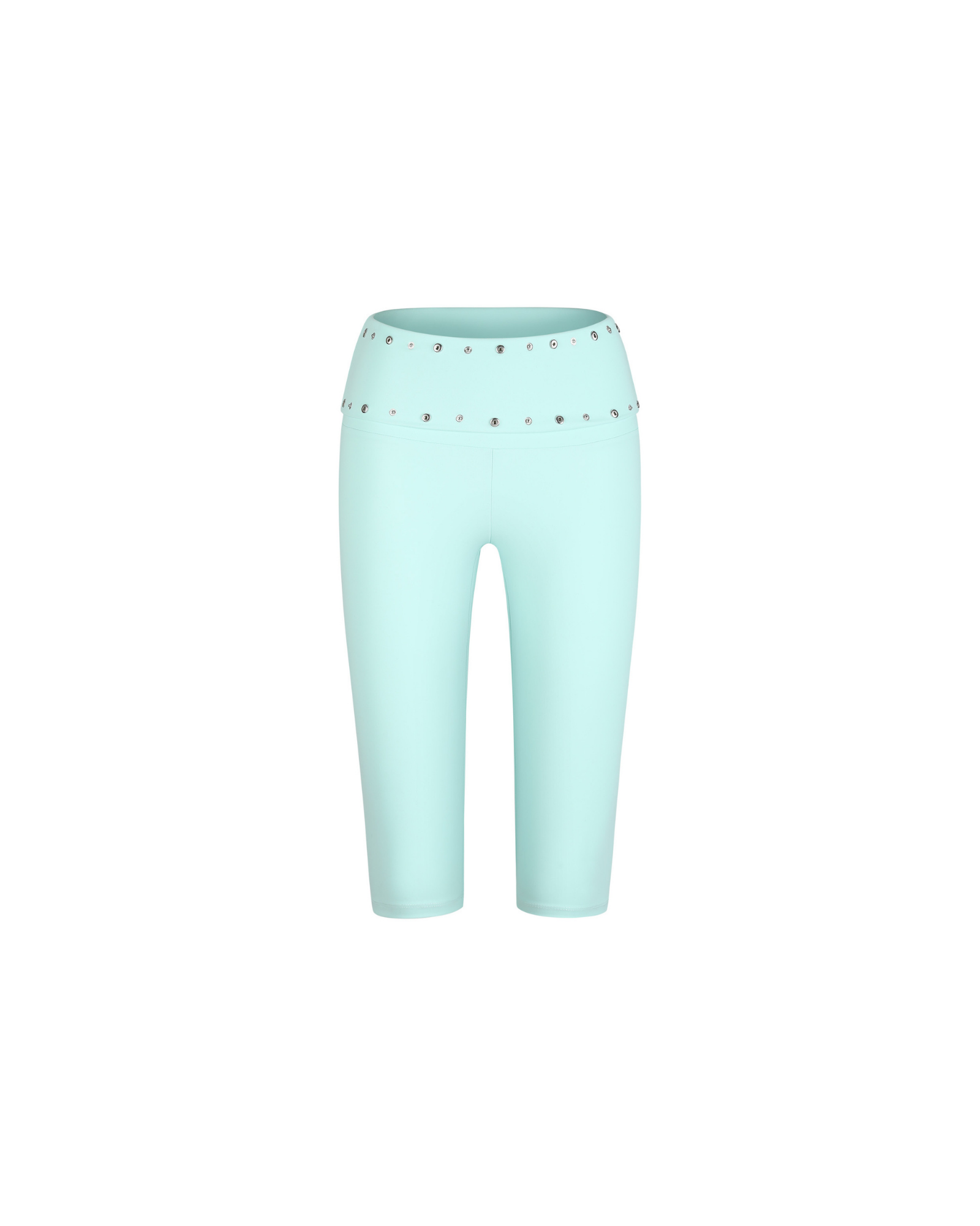 SENSITIVE® Capri Shorts with Rivets in Mint
