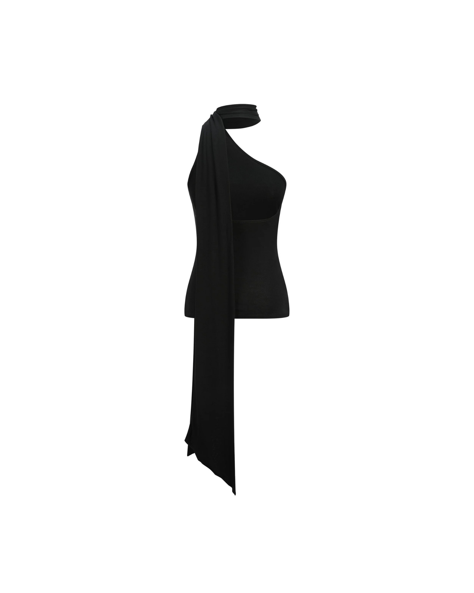 SEACELL© Asymmetric Halter Tank in Black