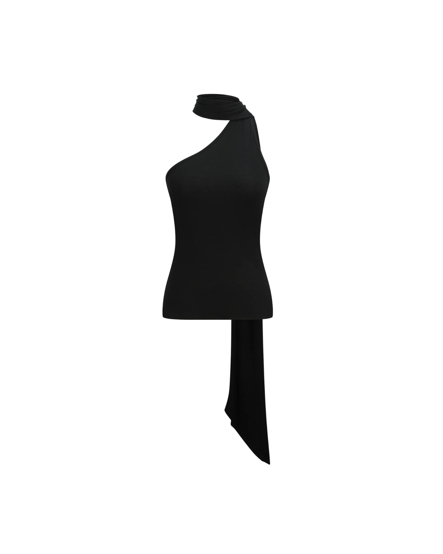 SEACELL© Asymmetric Halter Tank in Black