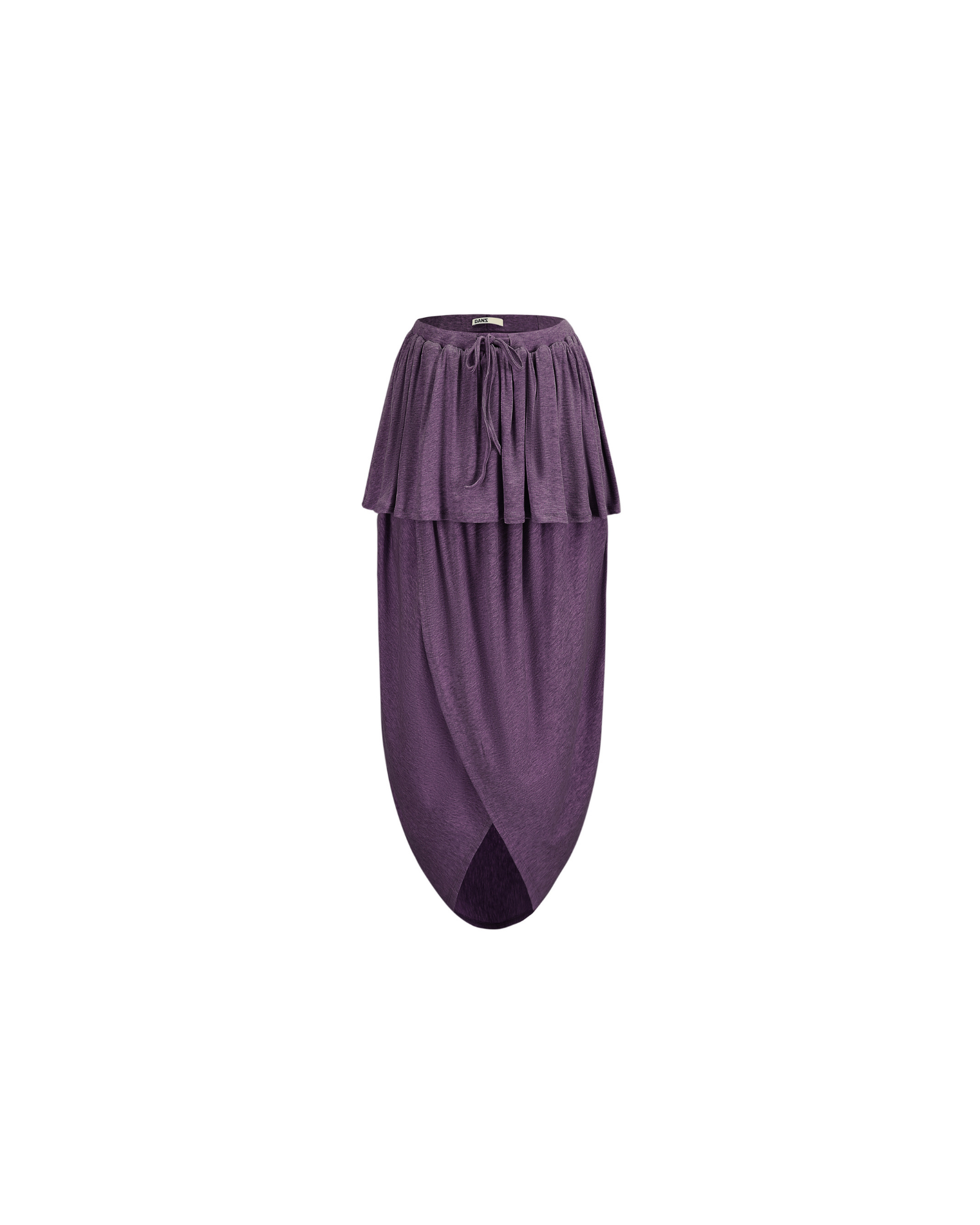 Two Layer Cocoon Skirt in Plum