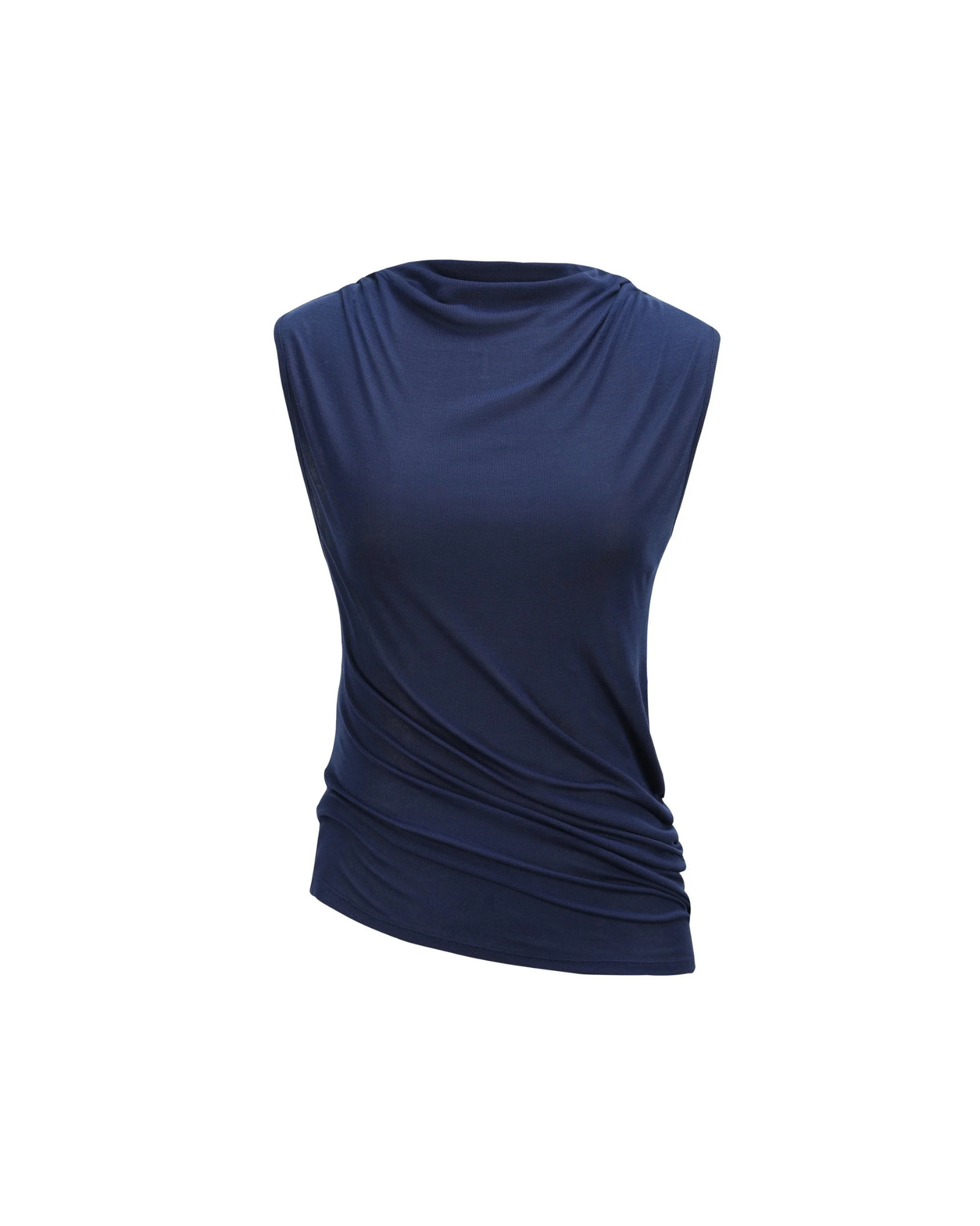 SEACELL© Draped Tank Top in Navy