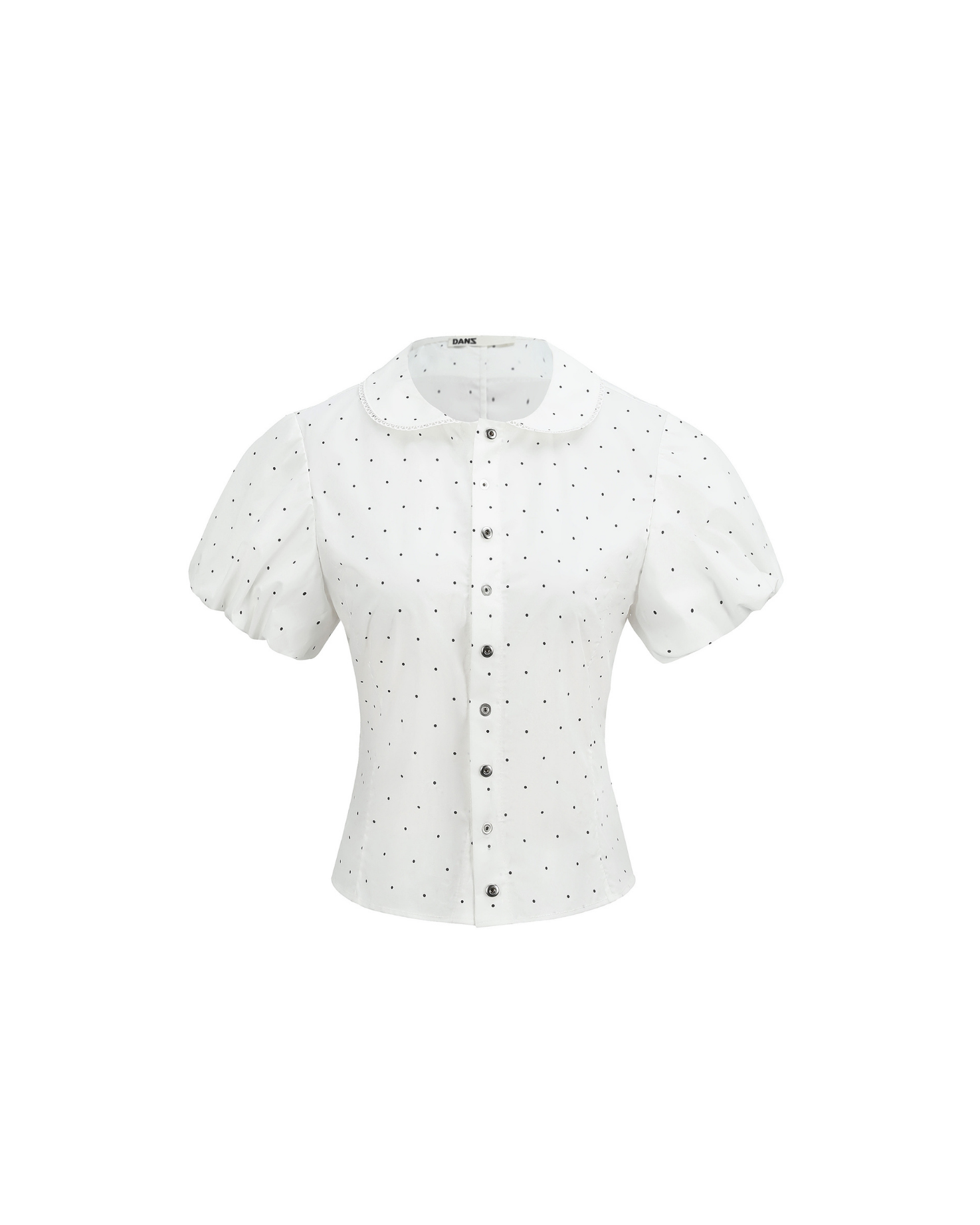 Bubble Sleeves Blouse with Detachable Tie