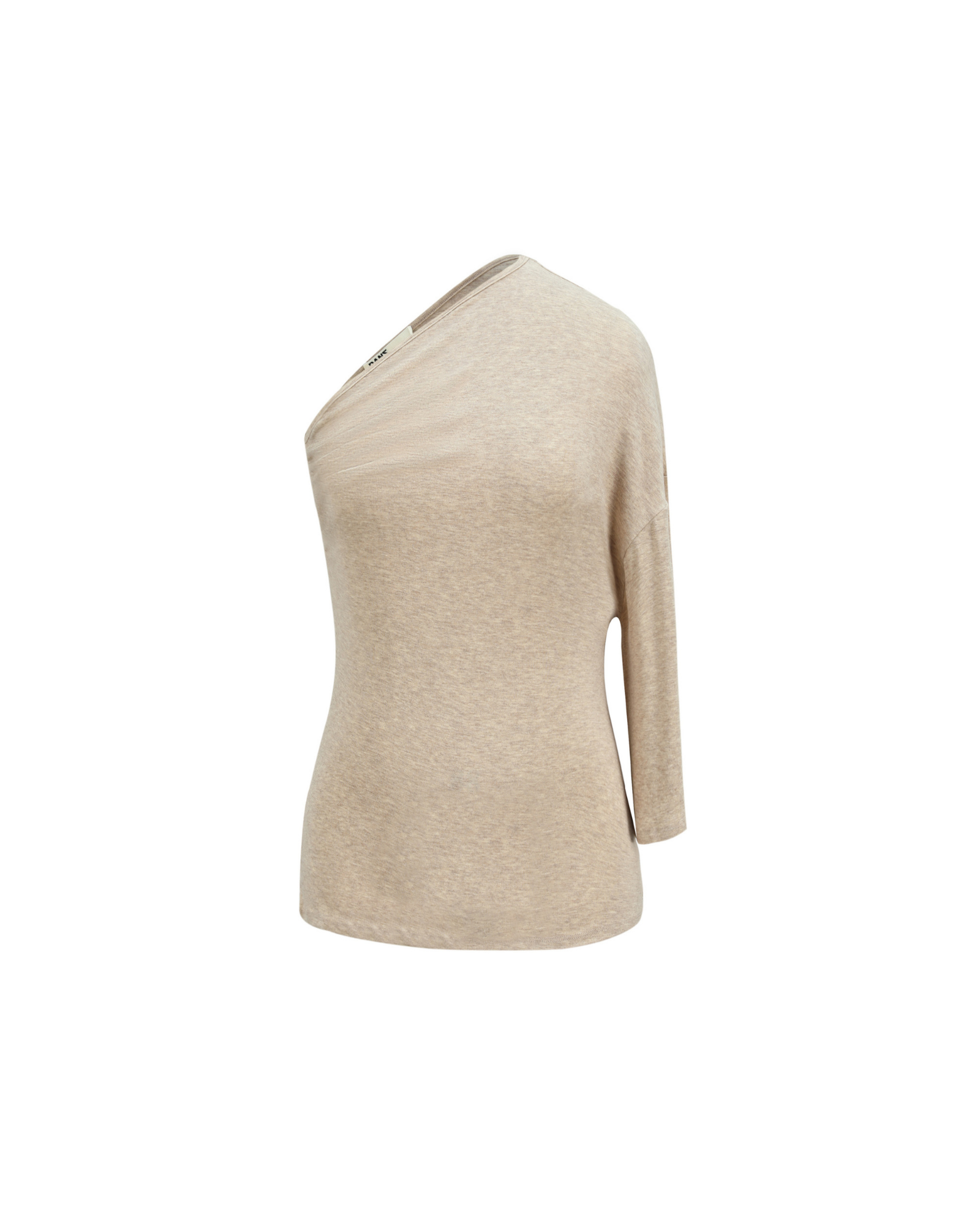 One Shoulder Draped Top in OAT