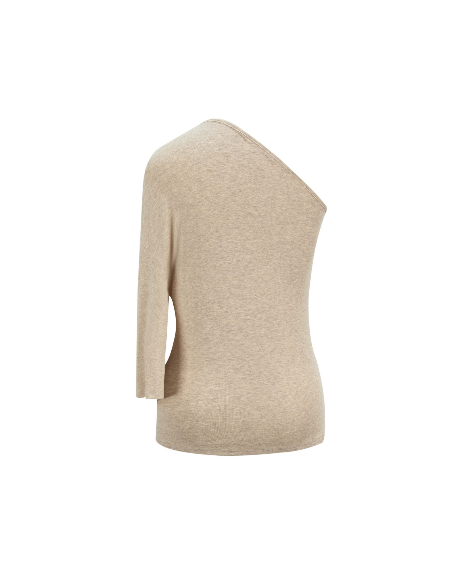 One Shoulder Draped Top in OAT