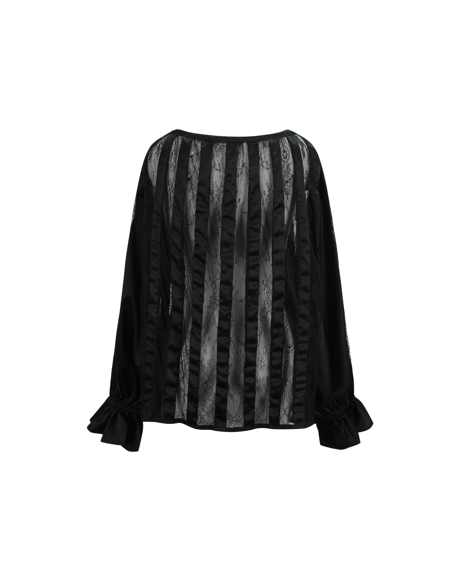 Muse Satin & Lace Panelled Blouse