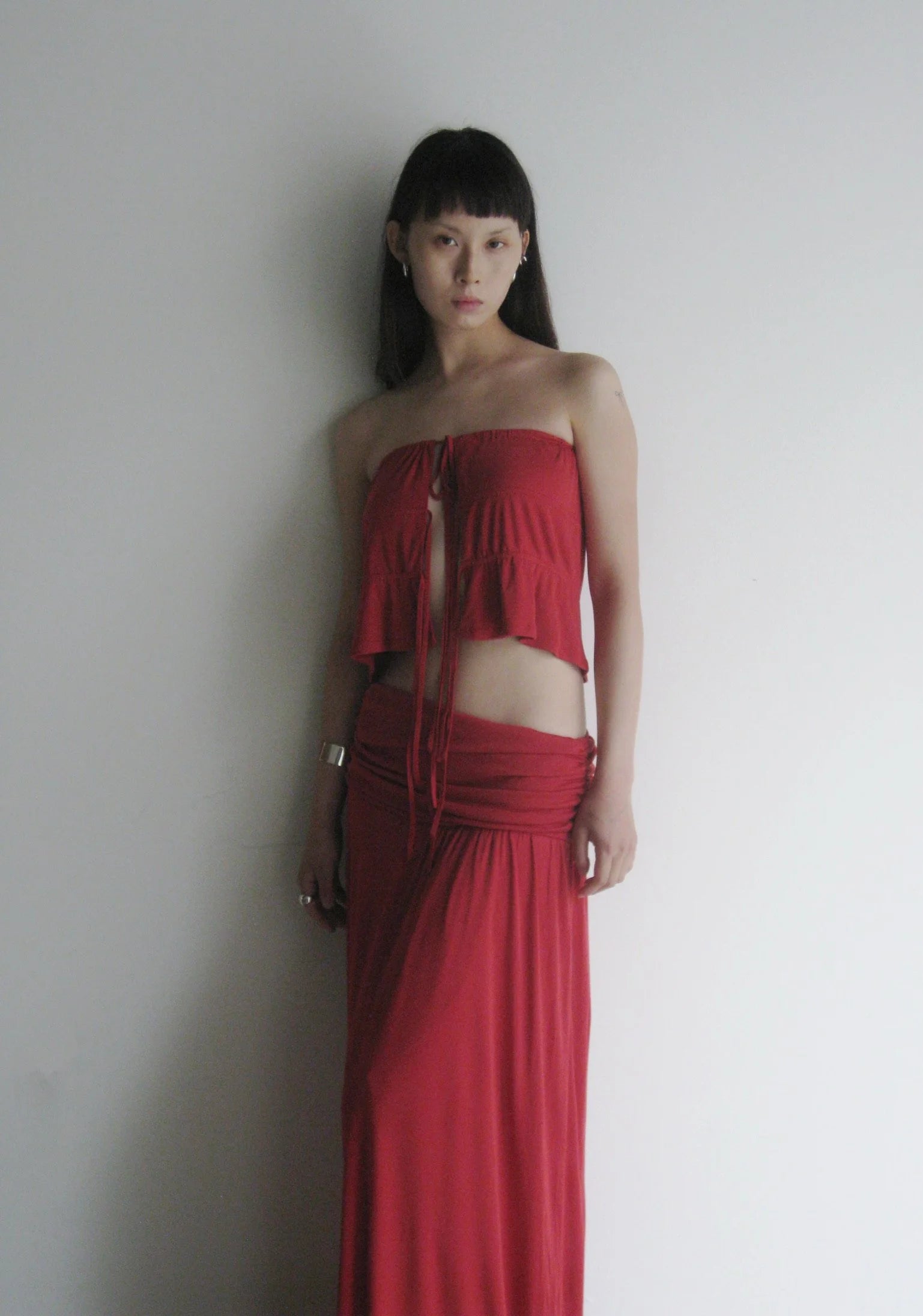 SEACELL© Tie Front Top in Fiery